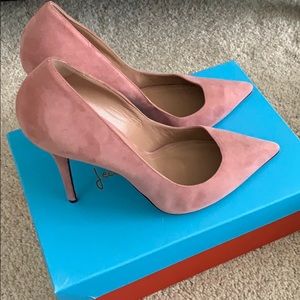 Jean-Michel Cazabat suede PINK heels